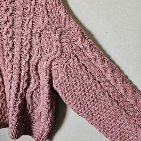 NWT RD STYLE PINK CHUNKY PULLOVER SWEATER COZY SIZE M - Picture 5 of 16
